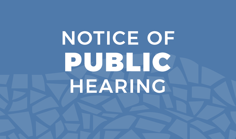 Notice of Public Hearing - 052125
