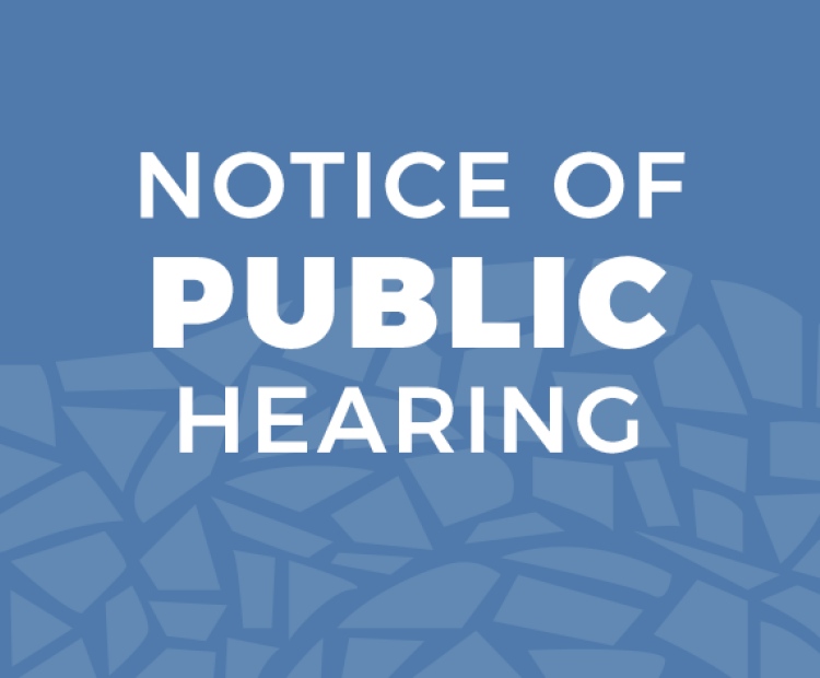 Notice of Public Hearing - 052125